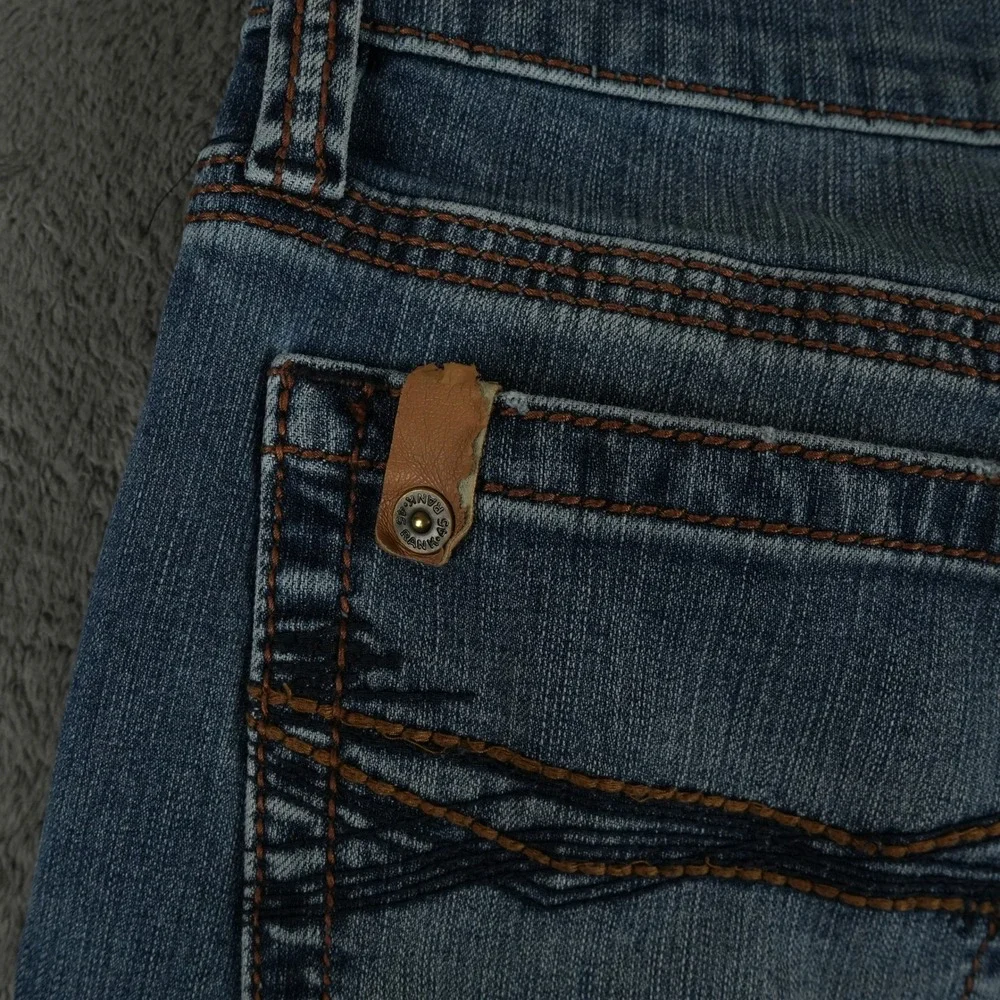 Rank 45 Jeans Mens 30x33 Blue Yuma Wash Trigger Slim Bootcut Performance Stretch